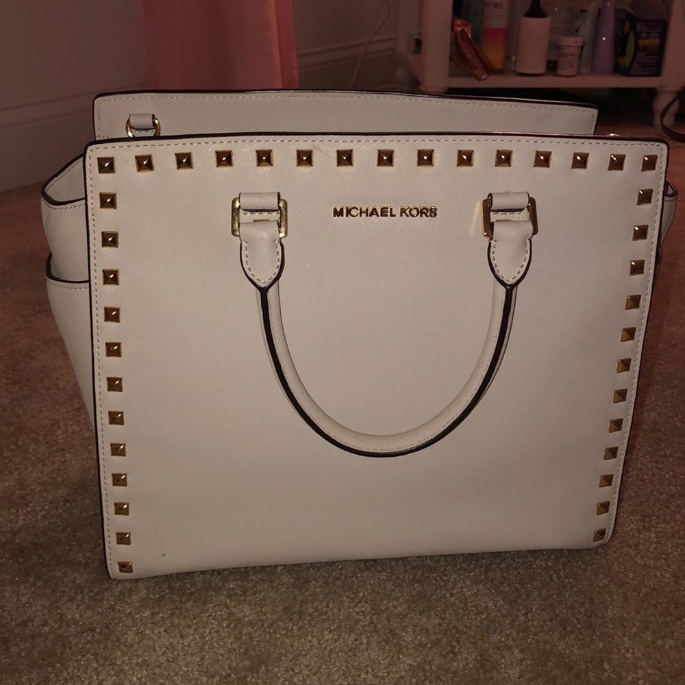 White MK Bag